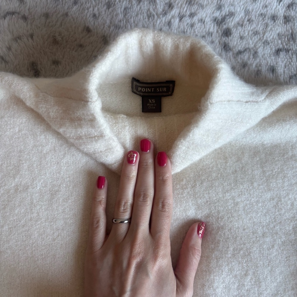 J. Crew | Set of 2 | Classic Mock Neck Sweaters | Cream & Light Gray | Size XS - Picture 4 of 8